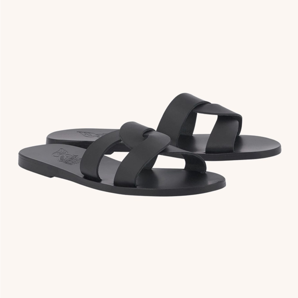 Ancient Greed Desmos Black Sandals Size 38 EU